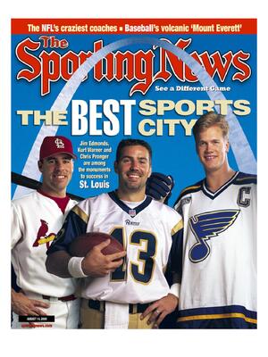 Best Sports City St. Louis - Jim Edmonds, Chris Pronger and Kurt Warner - August 14, 2000