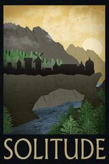 Solitude Retro Travel Poster